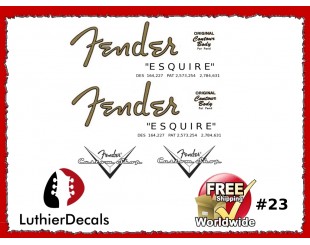 Fender Esquire Decals